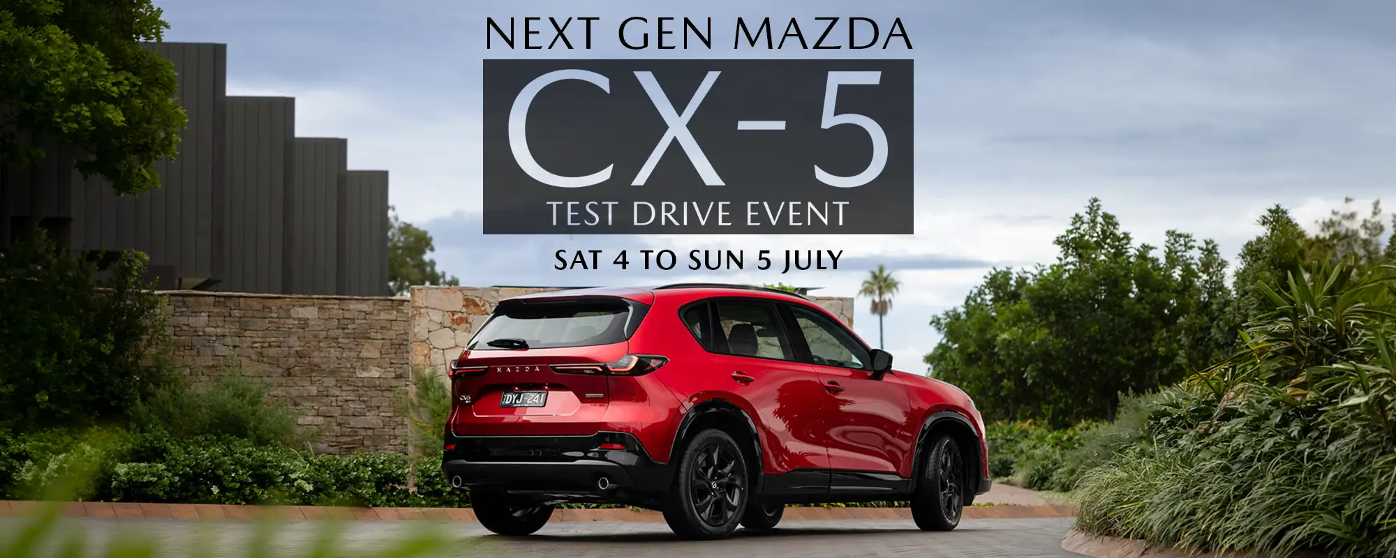 Cx5 Test Drive Banner